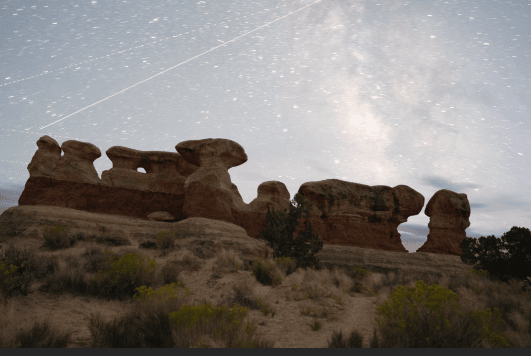 An example of un-focused foreground